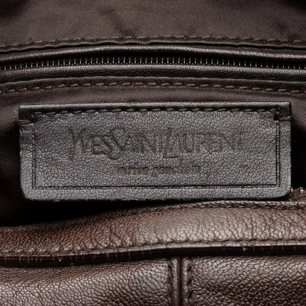Saint Laurent Leather Braided Handle Hobo - Picture 8 of 15